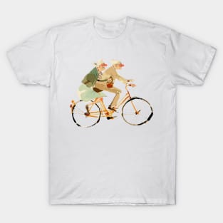 Old Couple Bicycling T-Shirt